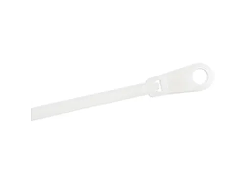 10cm Kabelbinders met montagegat 2mm wit 100 stuks