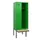 locker met bank,HxBxD 1950x600x815mm,2vak,vak B 300mm,draaigrendel