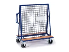 materiaalwagen,draagverm. 600kg,laadvl. LxB 1200x800mm,draadgaas wand