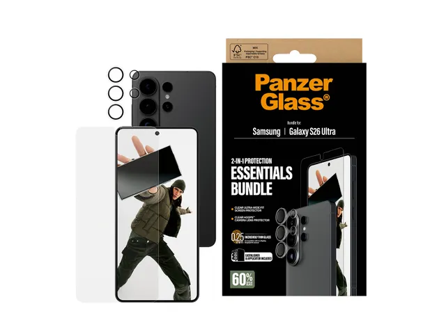 PanzerGlass 2-in-1 Hoops Bundle Samsung Galaxy S26 Ultra | Ultra-