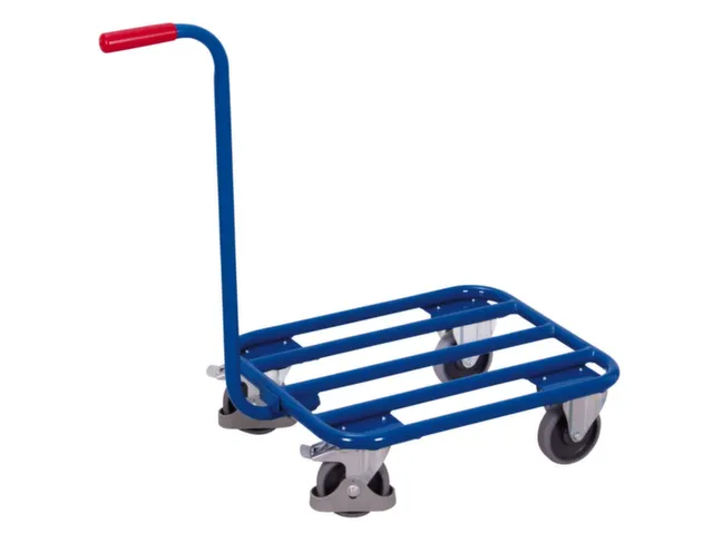 Plateau À Timon Force 250Kg Plateau Tube D'acier Lxl 605X500Mm 4Roule