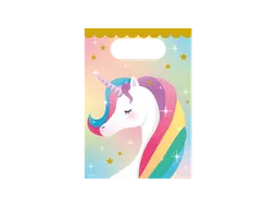 Gift bags Unicorn Papieren uitdeelzakjes 23x16,5cm 6 stuks