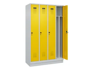 locker voor scheiding van kleding,HxBxD 1950x1200x500mm,4vak - 1