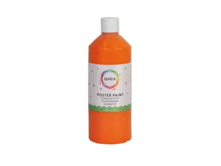 Plakkaatverf Qrea oranje 500ml - 1