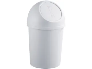 afvalbak,13l,HxØ 490x253mm,romp PP lichtgrijs,deksel PP lichtgrijs - 1