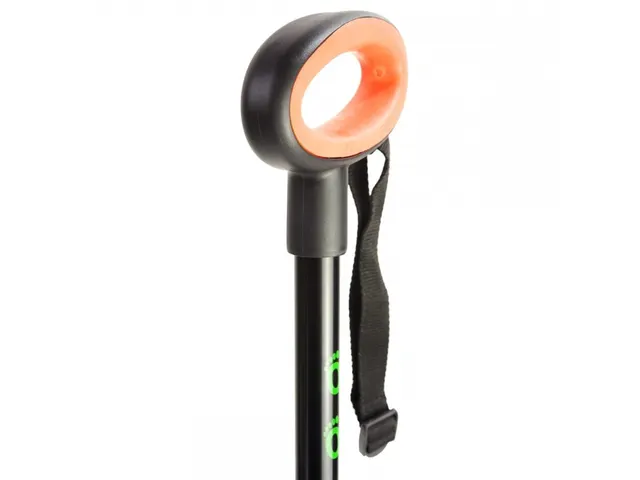 Flexyfoot Wandelstok met ovalen handvat Zwart