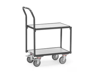 Esd-etageroller Met Duwbeugel 935400 250kg 605x405mm 2 Etages - 1