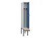 locker met bank,voor scheiding van kleding,HxBxD 2120x300x815mm,1vak