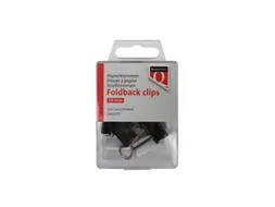 Foldback clips Quantore 19 mm assorti 12 stuks