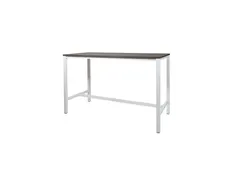 Domino Basic Statafel Lxbxh 180x80x110cm Logan Eiken Onderstel Wit