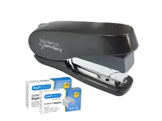 Nietmachine Rapesco Germ-Savvy Less Effort Eco Luna antibacterieel zwa - 4