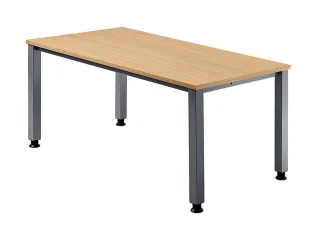 In hoogte verstelbaar bureau,HxBxD 680-760x1600x800mm,blad beuken - 1