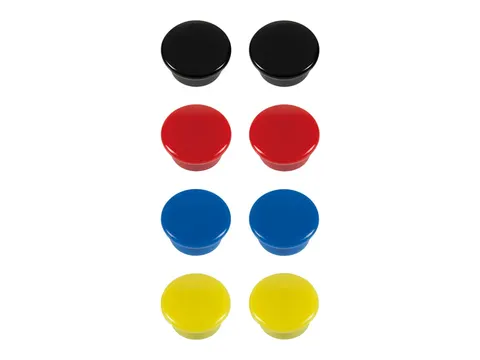 Magneet Westcott assorti pak à 8st. Ø 15x8mm, 100g