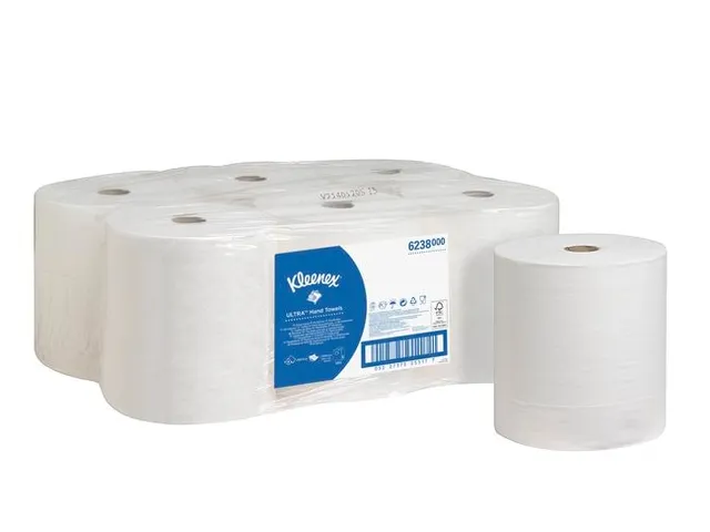 handdoekrol 6238 Ultra Airflex 2-laags wit 180mx19.8cm 6 stuks