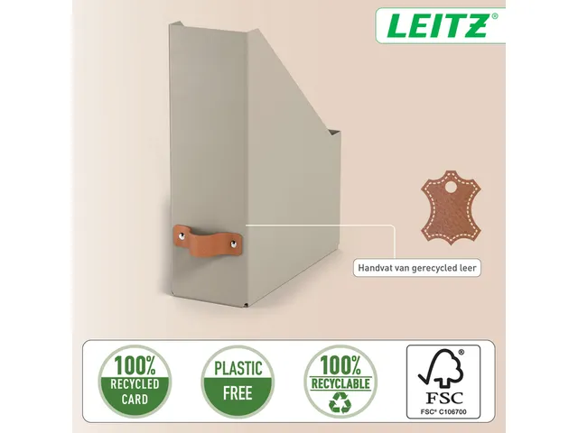 Tijdschriftencassette Leitz Puro set van 2 beige
