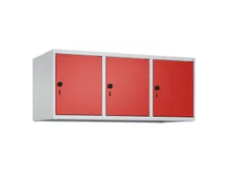 opzetkast,v. locker,3vak.,vak B 400mm,HxBxD 500x1200x500mm,vleugeldeur