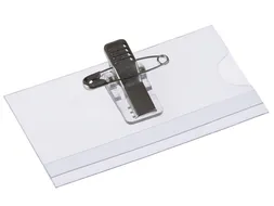 Badge Met Clip En Speld 40x75mm
