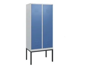 locker,HxBxD 1950x800x500mm,2vak,vak B 400mm,cil.-slot,voetonderstel - 1