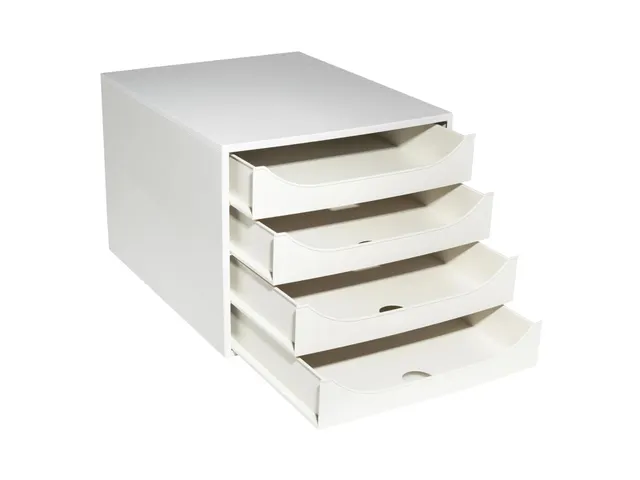 Ladenblok A4+ Ecobox Office 4 Laden Grijs
