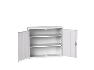 wandkast 900x1050x350mm 2xStalen bodem sokkel Ral 7035 front Ral 7035 - 1