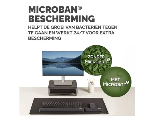 Polssteun Fellowes Breyta palm zwart 6x18cm