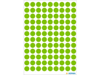 HERMA 1848 Multipurpose etiketten Rond 8mm Fluor Groen 540 stuks - 2