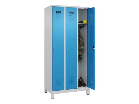 locker,HxBxD 1950x900x500mm,3vak,vak B 300mm,cil.-slot,voeten