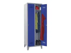 Garderobekast 1850x630x500mm 2 Vakken Klink Ral7035 Front Ral5012