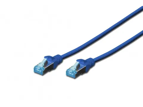 CAT 5e SF-UTP patchkabel PVC AWG 26/7 lengte 0,5m Blauw