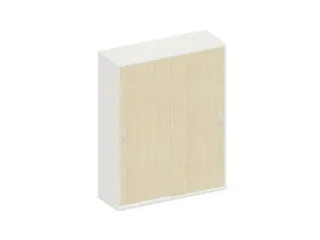 Schuifdeurkast 1540x1200x430mm Romp Wit Decor Front Esdoorn - 1