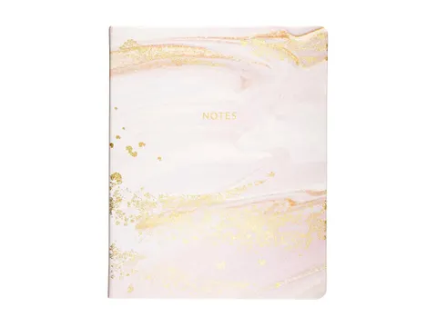 Notitieboek Èccolo Pink Marble lijn ca.20x25cm 80gr. 256pag.