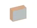 hangmappenkast 770x1000x430mm 2hangmappenframes Beuken+ Onyx