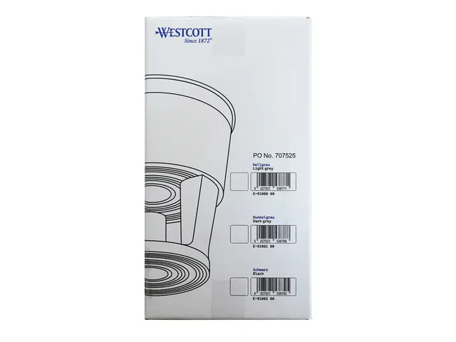 Opstapkruk Westcott 43x29x42cm lichtgrijs
