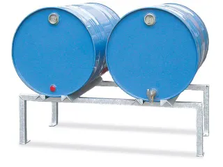 Vatenbok Staal 1230x650x350mm Voor 2x200l Vatensteun Hoekprofiel - 1