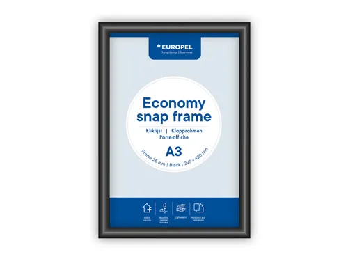 Kliklijst Europel Economy A3 zwart