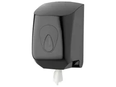 PlastiQline Poetsroldispenser midi kunststof zwart wandmontage