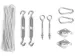 OUTLET Kit de montage pour voile solaire