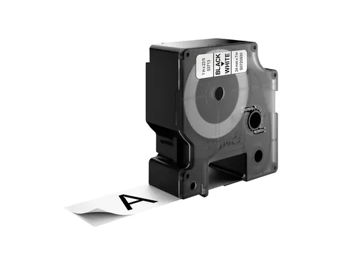 Labeltape Dymo 53713 D1 S720930 24mmx7m zwart op wit