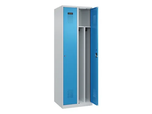 locker voor scheiding van kleding,HxBxD 1850x600x500mm,2vak