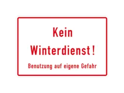 aanwijzingsbord,Geen winterdienst! Gebruik op eigen risico