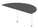 aanbouwtafel,i.h.v.,HxBxD 720-840x1600x800mm,halfrond,MS-donkergrijs