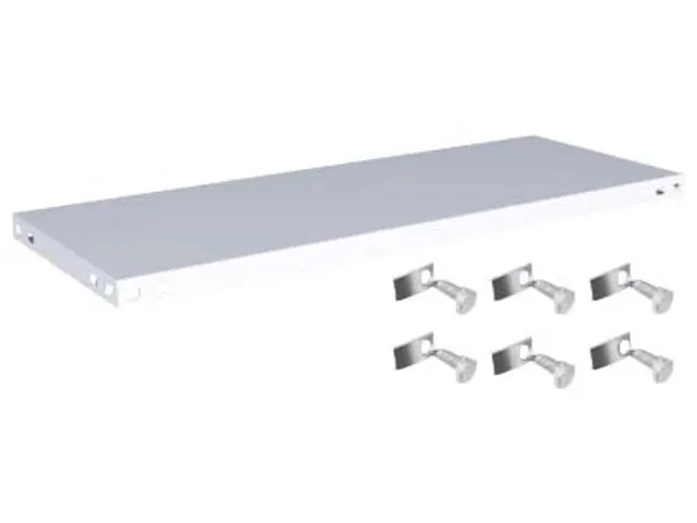 legbord,v. magazijnstelling,BxD 1000x400mm,vakl. 200kg,staal,RAL7035