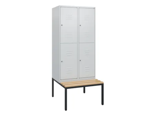 Dubbeldekse dekenkist,HxBxD 1950x800x815mm,2x2vak.,vak B 400mm