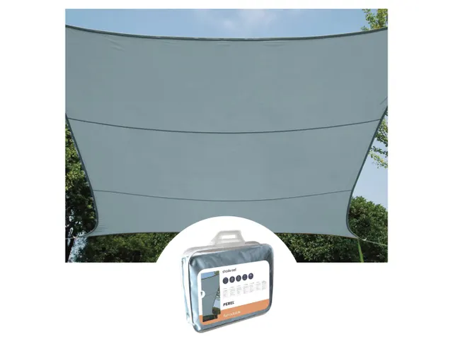 Zonnezeil Vierkant 3.6x3.6m Lichtgrijs