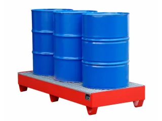 Systeem-Opvangbak Rood 3x 200l 202l 275x 1800x 800mm Rooster - 2