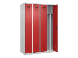 locker voor scheiding van kleding,HxBxD 1850x1200x500mm,4vak