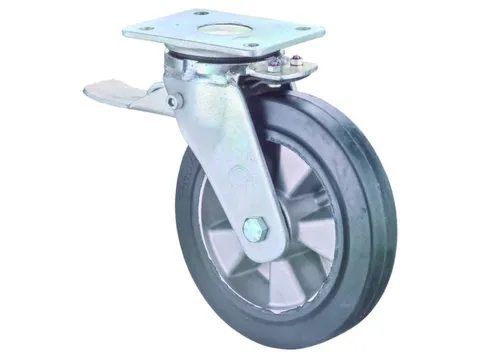 Zwenkwiel Dubb. Vastzetter 450kg Øxb 200x50mm Elastisch Mass. Rubb.