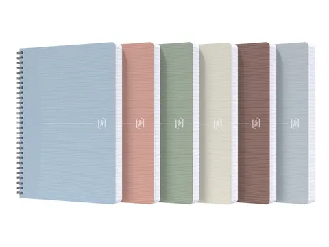 Cahier spirale Oxford My Rec'Up A5 ligné 90 feuilles assorti