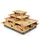 Houtvezel Pallet Inka F 86 bruin 800x600x120mm 350kg 120 stuks