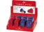 puntenslijper Faber-Castell "Sleeve" Mini enkel rood/blauw